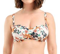 Sans Complexe Bain Staycation Bikini Top, Floral Print Ivory, 85C Women's