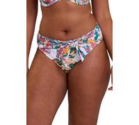 Sans Complexe Fidji Bikini Bottoms, White Exotic Print, 44-46 Mujeres