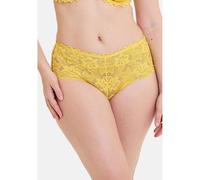 SANS COMPLEXE Braga de encaje Arum. Color amarillo limón