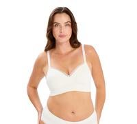 Sans Complexe Agathe Full Coverage Bra, Ivory, XXL Women's