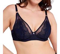Sans Complexe Charmante Sujetador Demi, Bleu Marine, 95D para Mujer