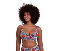Sans Complexe Curaçao Top de Bikini, Multicolor Tropical Print, 90E Mujeres