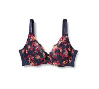 Sans Complexe Elise Fantaisy Ropa Interior, Estampado Azul Marino y Flores, 46-48 para Mujer