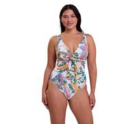 Sans Complexe Fidji Traje de baño de una Pieza, White Exotic Print, 44-46 Mujeres