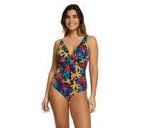 Sans Complexe Island Dream - Bañador de una Pieza sin armaduras para Mujer, Floral Negro, 38-40