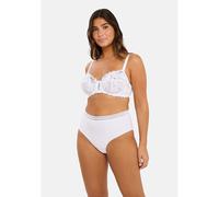 SANS COMPLEXE Lote de 2 braguitas de algodón invisibles maxi. Color blanco