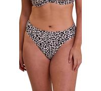 Sans Complexe Samoa Bikini Bottoms, Linen Animal Print, 40-42 Mujeres
