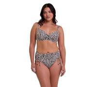 Sans Complexe Samoa Top de Bikini, Linen Animal Print, 75C Mujeres