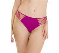 SANS COMPLEXE Slip de encaje y microfibra ISAURE. Color Fuchsia/Abricot