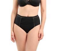 Sans Complexe, Traje de baño, Bragas de Cintura Alta, Modelo de Forma de Speekaboo, Mujer, línea de Escultura y Camisetas Muy Femeninas, 42-44, Negro