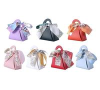 Sansam 12 bolsas de regalo de cuero, pequeñas bolsas de cuero para dulces de boda para recuerdos de fiesta, bolsa de regalo reutilizable para baby shower, Navidad, Halloween