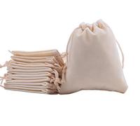 Sansam - Bolsas de regalo de terciopelo con cordones de ajuste, bolsas de joyería para regalos de boda, bolsas de dulces, recuerdo de fiesta, 5.2x7.2'', Crema