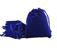 Sansam - Bolsas de regalo de terciopelo con cordones de ajuste, bolsas de joyería para regalos de boda, bolsas de dulces, recuerdo de fiesta, 5.2x7.2'', Azul Royal