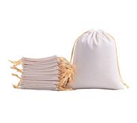 Sansam bolsas de regalo de terciopelo de varios tamaños y colores con cordones, bolsas de joyería para regalos de boda, bolsas de caramelo, recuerdos de fiesta, 2.8x3.6'', Crema