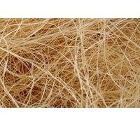 Sansam Filamentos finos de fibra de sisal crema de 0.45 libras para cesta de Pascua, caja de regalo y relleno de jarrón, relleno de embalaje Excelsior natural para material de anidación de pájaros,