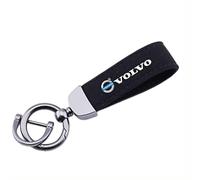 SANSHAOS Llavero de Coche Reemplazo Accesorios para Volvo S90 S60 XC60 XC40 V40 V60 S60 S80 XC90 S40, Keychain Ligero Resistente para Hombres y Mujeres,Black