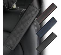 SANSHAOWUDI 2Piezas Funda para Cinturón Seguridad Coche para Alfa Romeo Tonale 2022 2023 2024, Cinturón de Seguridad Cuero Cubiertas Almohadillas, para Proteger Hombros y Cuello,Black