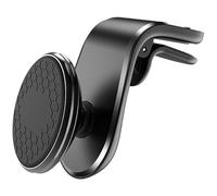 SANSHAOWUDI Soporte Movil Coche Iman para Audi Q7 4M 2015-2023, Súper Magnético para Rejilla del Aire 360° Rotación Soporte Magnético para Smartphone con Placa de Metal,Black