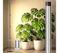 SANSI Lámpara de pie T10 80W de espectro completo para plantas de interior, lámpara de cultivo, 4/8/12 h, 4 niveles de brillo, 159-189 cm, luz de 4000 K para el crecimiento de las plantas
