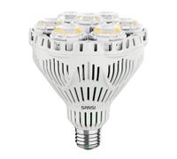 SANSI Lampara de Plantas, Bombilla de Crecimiento LED 40W E27, Luz Plantas Interior de Espectro Completo 4000K, Tecnológico COC, Ángulo de Haz 60°, PPF 67 μmol/s, Cobertura Vegetal: 3x3 Sq Ft