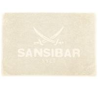 Sansibar Alfombrilla de baño 50x80 cm - Alfombra Antideslizante de algodón Puro con certificación Oeko-Tex - Absorbente, Lavable y Apta para Secadora - Diseño Sylt - Arena
