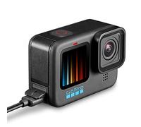 SanSixi Nueva Tapa Lateral de la Batería para GoPro Hero 10 9 Negro Puerta de la Batería extraíble Tapa de la Caja de Carga Puerto para Go Pro Hero9 GoPro9 Accesorios con Tapón Antipolvo