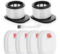 Sansoak Filtro de repuesto IZ400 IZ420 para aspiradora inalámbrica Shark Stratos DuoClean IZ400UK IZ400UKT IZ420UK IZ420UKTI, Z402UKTSB, 2 motores de poste Hepa y 4 filtros de espuma y 4 filtros de