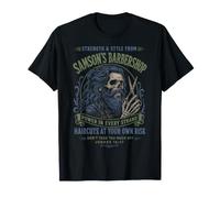 Sansón Barbería Divertido Cristiano Camiseta
