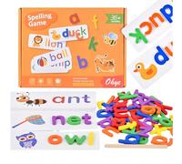 SansRealmL Juguete de Aprendizaje del Alfabeto con Concepto Montessori, Juegos Educativos para Niños y Niñas a Partir de 3 Años, Regalo para Niños 3-7 Años - Juguete Didáctico para Casa/Guardería