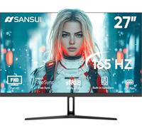SANSUI - Monitor de computadora IPS FHD de 27 Pulgadas (1920 x 1080), Monitor de Juegos de 165 Hz con Altavoces incorporados sRGB 100% sincronización adaptativa, Puertos DPx1 HDMIx2 compatibles con