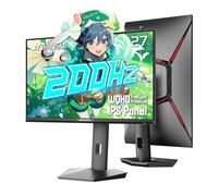 SANSUI Monitor giratorio para juegos de PC WQHD de 27 pulgadas, 180Hz, 1 ms(OD) FastIPS, altavoces, luz RGB, HDR, sRGB120%, sincronización adaptativa, altura/inclinación/pivote/ajustable-DP/HDMI×2,