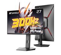 SANSUI - Monitor para juegos de 27 pulgadas 1440p 300Hz 240Hz, monitor de computadora WQHD Fast IPS de 1 ms, FreeSync Premium | Brillo 400Nits | 130% sRGB | 10Bits | HDR | ErgoStand | Montaje VESA | 2