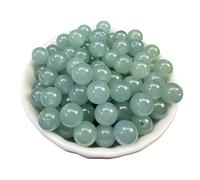SANSWUNIU 60 piezass Cuentas Redondas de Jade Natural，Cuentas de Piedra Energética，Piedras Preciosas Redondas Sueltas，con Agujero，para Hacer Joyas Pulseras Collares(Size:12mm/0.5inch)