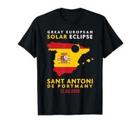 Sant Antoni de Portmany, España Eclipse Solar Total 2026 Camiseta