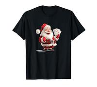 Santa Ace Busca a los Amantes de los Juegos de Cartas en Navidad Camiseta