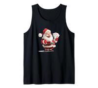 Santa Ace Busca a los Amantes de los Juegos de Cartas en Navidad Camiseta sin Mangas