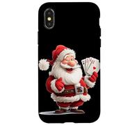 Santa Ace Busca a los Amantes de los Juegos de Cartas en Navidad Carcasa para iPhone X/XS