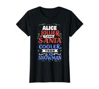 Santa Alice Navidad Diciendo Divertido Nombre de Alicia Camiseta gráfica económica
