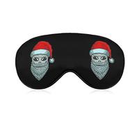 Santa Alien Sleeping Eye Mask Eye Shade con correa ajustable Blindfold para viajes en avión