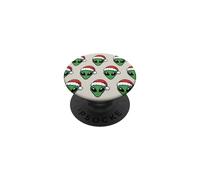 Santa Alien UFO Abduction Sombrero de Navidad Feo Navidad Ciencia Ficción PopSockets PopGrip Adhesivo