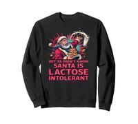 Santa ama Las Galletas Pero no la Leche Sudadera
