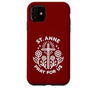 Santa Ana ruega por Nosotros Novena católica Cristiana Floral Carcasa para iPhone 11