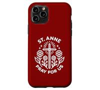 Santa Ana ruega por Nosotros Novena católica Cristiana Floral Carcasa para iPhone 11 Pro