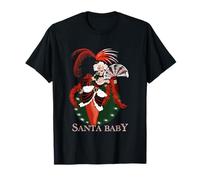 Santa Baby Revue Girl, Estilo Burlesque Vintage Camiseta