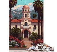 Santa Barbara 02 Pixel Art Rompecabezas Imposible, desafío for Adults Juego Educativo 1000 piezas Obra De Arte De Juego De Para Adultos, Regalos de 14 Años 1000 piezas (38 x 26 cm)
