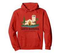 Santa Bárbara Beach Retro California Surf Isla Vista Misión Sudadera con Capucha