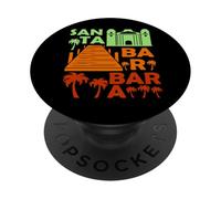 Santa Bárbara California Souvenir Hombres Santa Bárbara PopSockets PopGrip Adhesivo