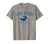 Santa Bárbara California Surf Design Camiseta