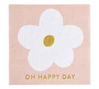 Santa Barbara Design Studio 20 servilletas desechables de cóctel, 5 x 5 pulgadas, Oh Happy Days