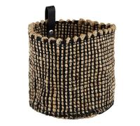 Santa Barbara Design Studio Cesta organizadora de yute tejida para decoración del hogar, grande, negro/natural